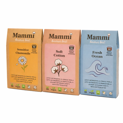3 pack Mix lističi za pranje perila