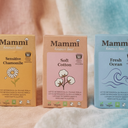 3 pack Mix lističi za pranje perila