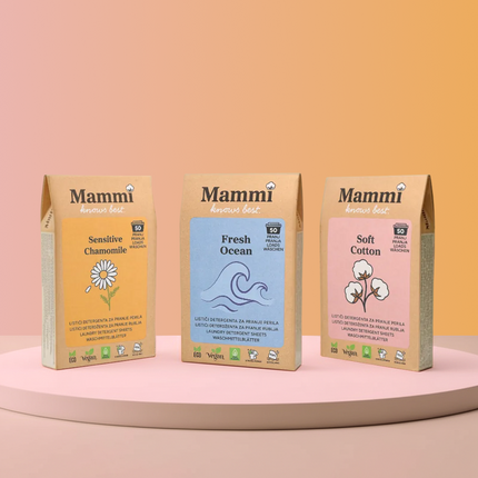 3 pack Mix lističi za pranje perila